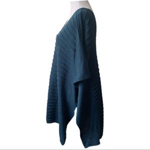 Vince Camuto Sweaters - Vince Camuto Ribbed Knit Poncho One Size Teal Vince Camuto Sweaters - Vince Camuto Ribbed Knit Poncho One Size Teal
